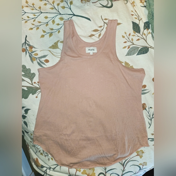 Mate the Label Pink Tank Top Organic Cotton - Picture 2 of 3